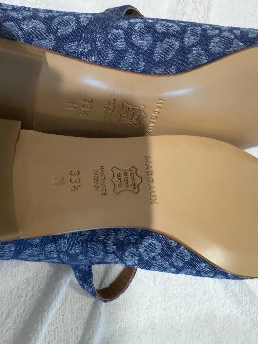 New Margaux Demi Jane denim leopard 39.5M